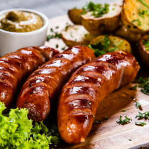 saucisse de sanglier cheddar bacon